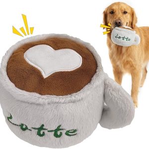 Plush Chew Toys for Dogs - Cute Coffee